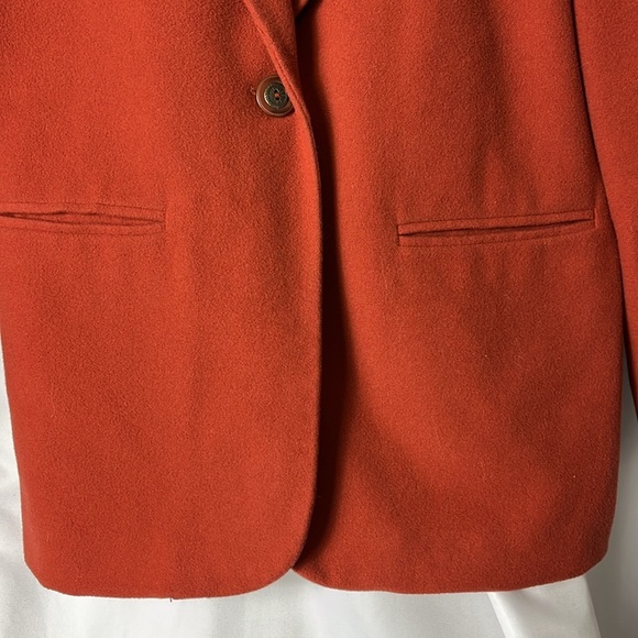 Sag Harbor wool/cash single button closure lined light blaz Sz 10P in Rust color - Picture 6 of 9